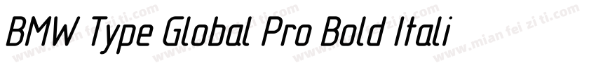 BMW Type Global Pro Bold Italic字体转换